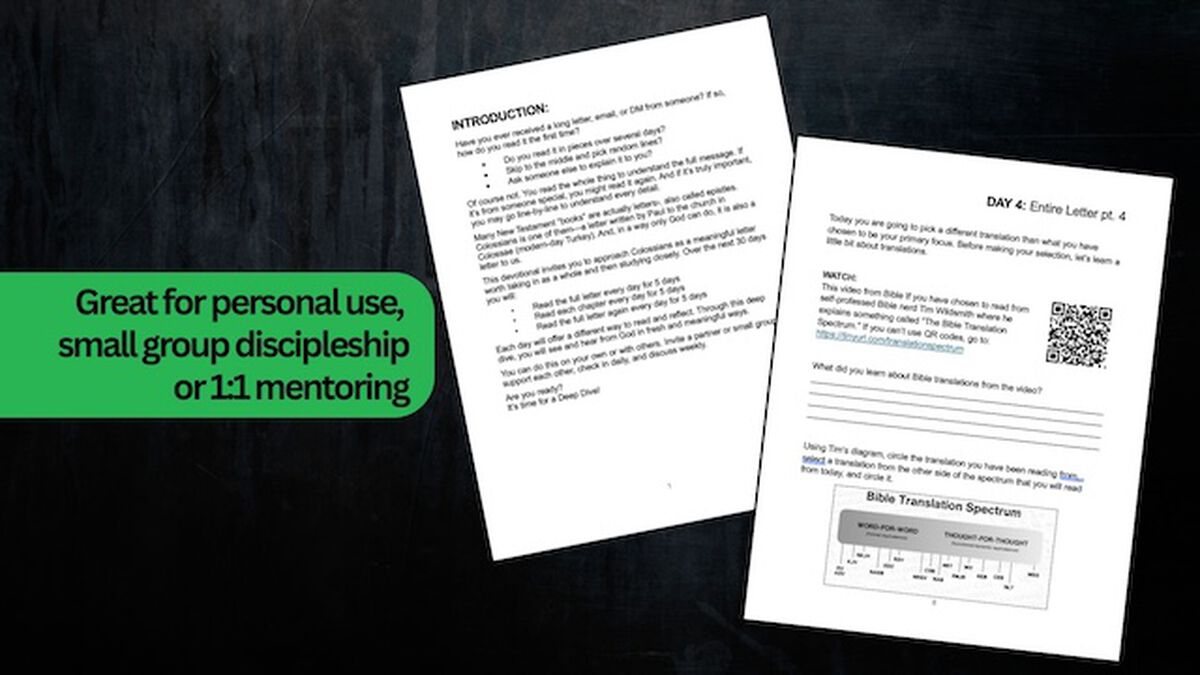 Deep Dive in Colossians image number null